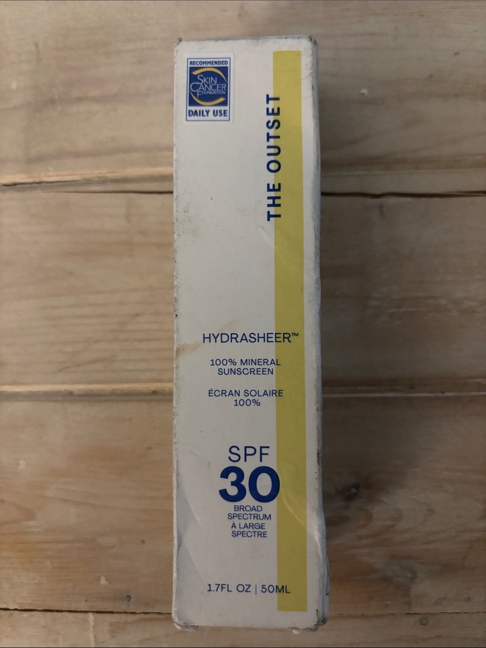 The Outset Hydrasheer 100% Mineral Sunscreen SPF 30 1.7 Oz 50 mL NIB 4/2026 (654